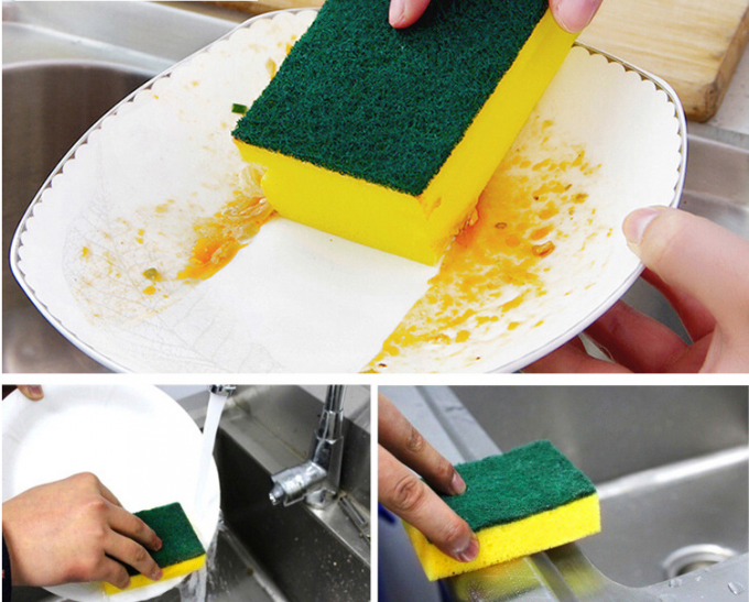 Μακράς διαρκείας πιάτων αφαίρεση χρώματος πλύσης προσαρμοσμένη σφουγγάρι των επίμονων λεκέδων